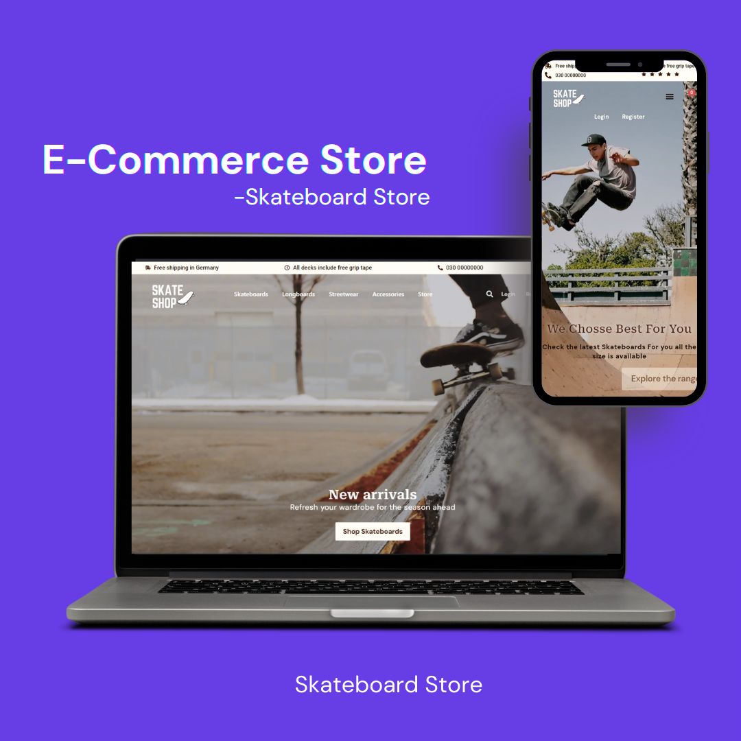 E-Commerce Store – Skateboard Store