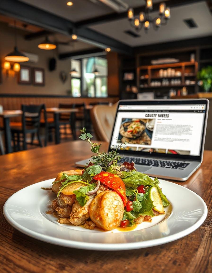 Restaurant website design, SmartCreatix