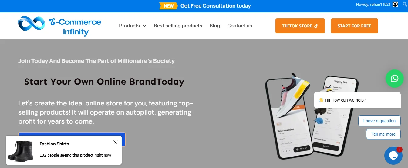 Smartcreatix client | ecommerce infinity